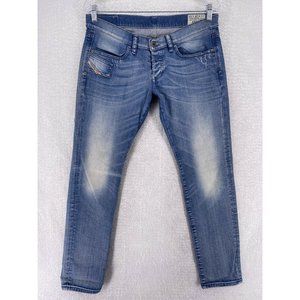 Diesel Industry Women’s 29x32 Xeroz Medium Wash Regular Silm Straight Blue Jean